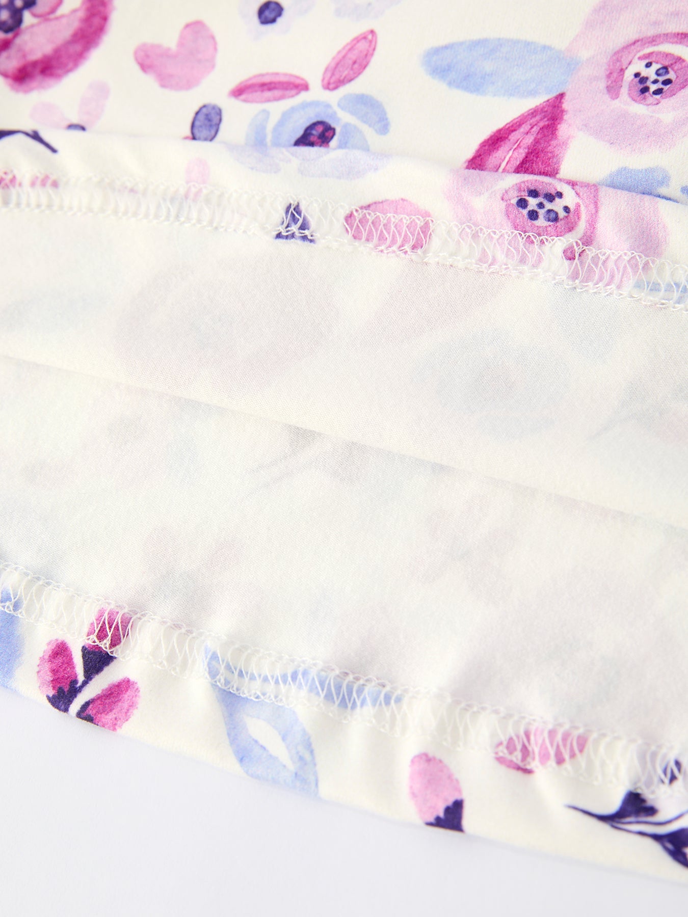 Spring and Autumn Purple Floral Baby Girl Dress with Long Sleeves