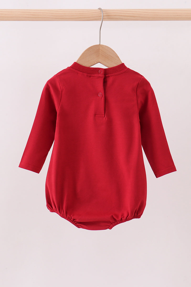 Maroon elephant Alabama football applique bubble