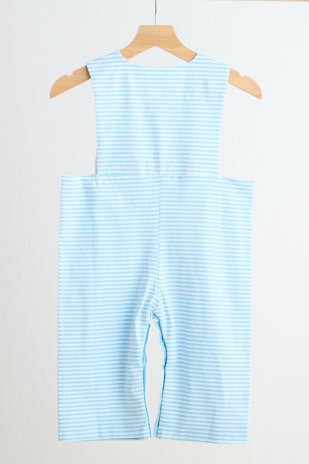 *Blue puppy hand smocked boy stripe jonjon
