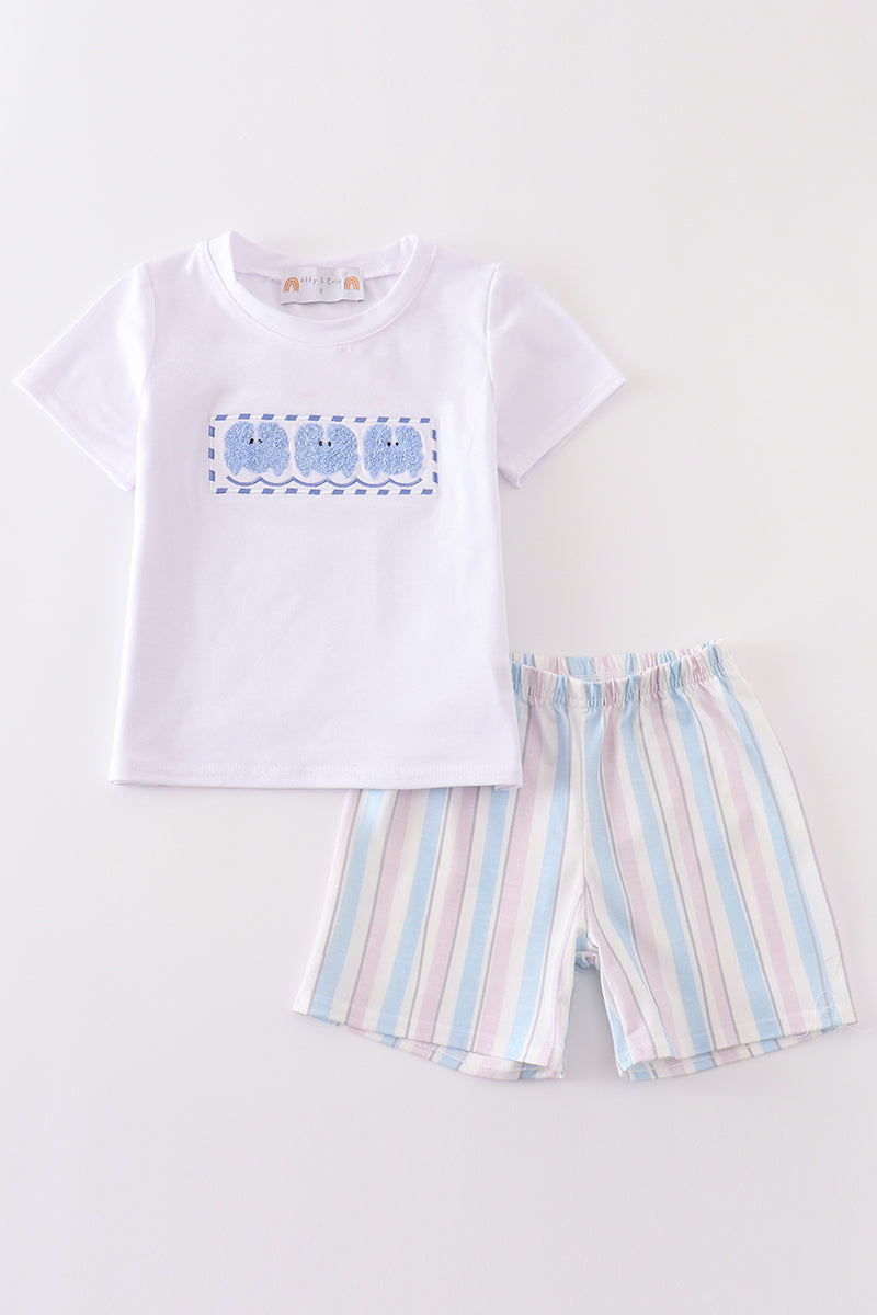(Sale price as marked) Crab french knot boy set