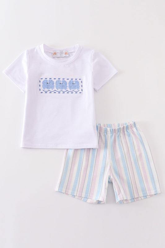 (Sale price as marked) Crab french knot boy set