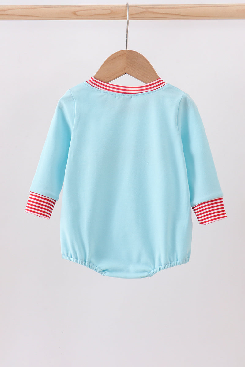 Blue vehicle emboridery bubble