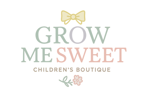 Elegant boutique logo for Grow Me Sweet in pastels
