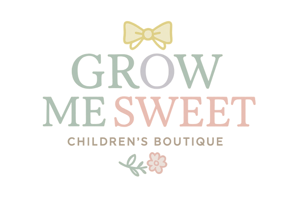 Elegant boutique logo for Grow Me Sweet in pastels